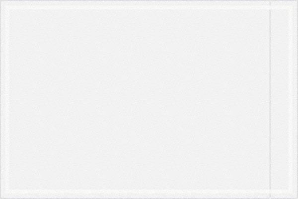 Value Collection - 1,000 Piece, 6" Long x 9" Wide, Packing List Envelope - Unprinted, Clear - Exact Tool & Supply