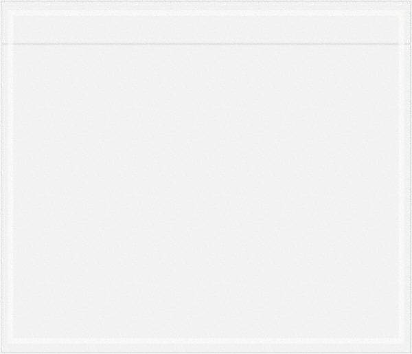 Value Collection - 1,000 Piece, 7" Long x 6" Wide, Packing List Envelope - Unprinted, Clear - Exact Tool & Supply