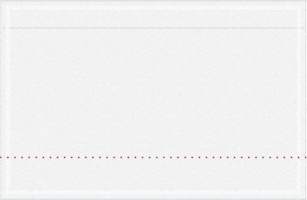 Value Collection - 500 Piece, 10-3/4" Long x 6-3/4" Wide, Packing List Envelope - Unprinted, Clear - Exact Tool & Supply