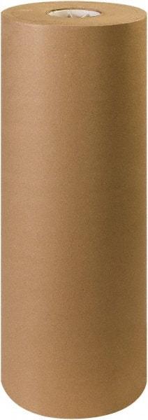Made in USA - 600' Long x 24" Wide Roll of Recycled Kraft Paper - 60 Lb Paper Weight - Exact Tool & Supply