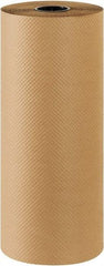 Made in USA - 300' Long x 24" Wide Roll of Indented Kraft Paper - 60 Lb Paper Weight - Exact Tool & Supply