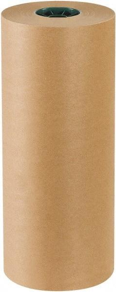 Made in USA - 600' Long x 18" Wide Roll of Kraft Paper with 10# Gloss Polyethylene - 50 Lb Paper Weight - Exact Tool & Supply