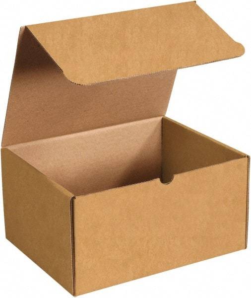 Made in USA - 9-1/4" Wide x 12-1/8" Long x 6-1/2" High Rectangle Crush Proof Mailers - 1 Wall, Kraft (Color) - Exact Tool & Supply