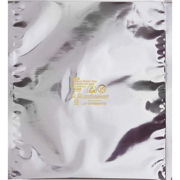 Made in USA - 16 x 18", 3.6 mil Moisture Barrier Bag - Silver - Exact Tool & Supply