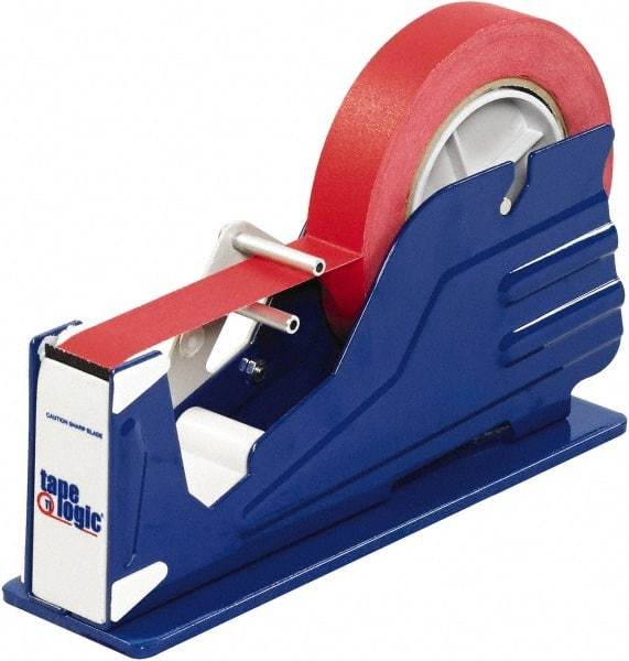 Tape Logic - 1" Wide, Single Roll, Manual Table/Desk Tape Dispenser - Metal, Unlimited Dispensed Tape Length - Exact Tool & Supply