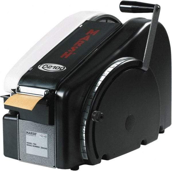 Marsh - 4" Wide, Single Roll, Manual Table/Desk Tape Dispenser - Plastic, 5 to 36" Dispensed Tape Length, 70 oz - Exact Tool & Supply