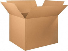 Made in USA - 40" Wide x 48" Long x 36" High Rectangle Heavy Duty Corrugated Box - 2 Walls, Kraft (Color), 120 Lb Capacity - Exact Tool & Supply