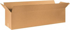 Made in USA - 16" Wide x 48" Long x 16" High Rectangle Corrugated Shipping Box - 1 Wall, Kraft (Color), 65 Lb Capacity - Exact Tool & Supply
