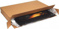 Made in USA - 10" Wide x 56" Long x 32" High Rectangle Corrugated Shipping Box - 1 Wall, Kraft (Color), 95 Lb Capacity - Exact Tool & Supply