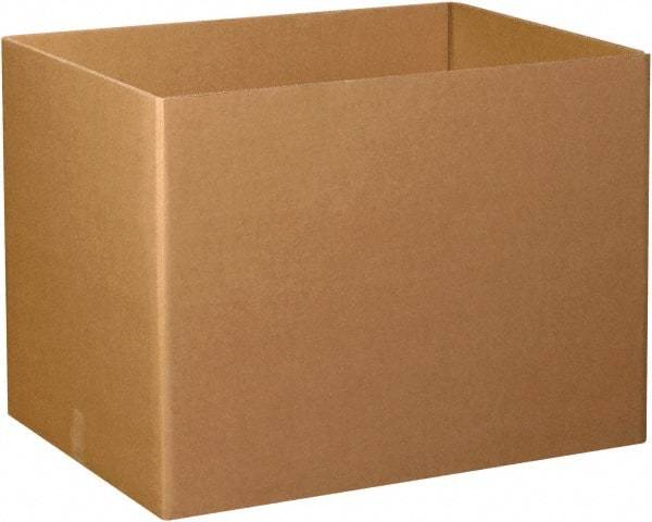 Made in USA - 24" Wide x 48" Long x 28" High Rectangle Heavy Duty Corrugated Box - 3 Walls, Kraft (Color), 280 Lb Capacity - Exact Tool & Supply