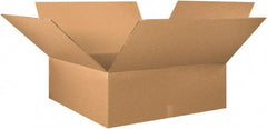 Made in USA - 36" Wide x 36" Long x 12" High Rectangle Heavy Duty Corrugated Box - 2 Walls, Kraft (Color), 100 Lb Capacity - Exact Tool & Supply