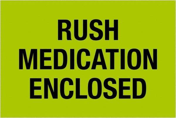 Tape Logic - 2" Long, Fluorescent Green Paper Shipping Label - For Multi-Use - Exact Tool & Supply