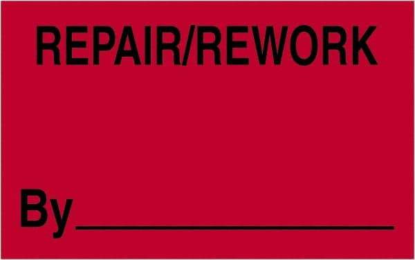 Tape Logic - 2" Long, Fluorescent Red Paper Shipping Label - For Multi-Use - Exact Tool & Supply