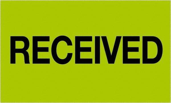 Tape Logic - 5" Long, Fluorescent Green Paper Shipping Label - For Multi-Use - Exact Tool & Supply