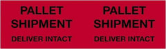Tape Logic - 10" Long, Fluorescent Red Paper Shipping Label - For Multi-Use - Exact Tool & Supply