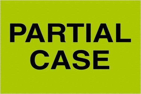 Tape Logic - 3" Long, Fluorescent Green Paper Shipping Label - For Multi-Use - Exact Tool & Supply