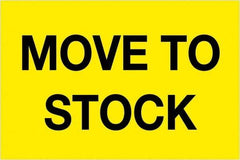 Tape Logic - 3" Long, Fluorescent Yellow Paper Inventory Labels - For Multi-Use - Exact Tool & Supply