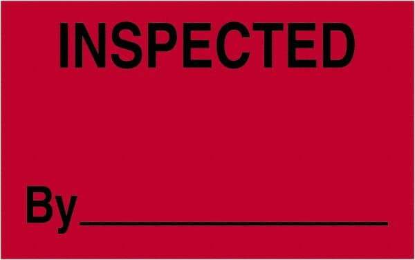 Tape Logic - 2" Long, Fluorescent Red Paper Shipping Label - For Multi-Use - Exact Tool & Supply