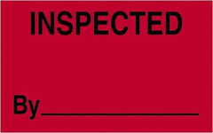 Tape Logic - 2" Long, Fluorescent Red Paper Shipping Label - For Multi-Use - Exact Tool & Supply