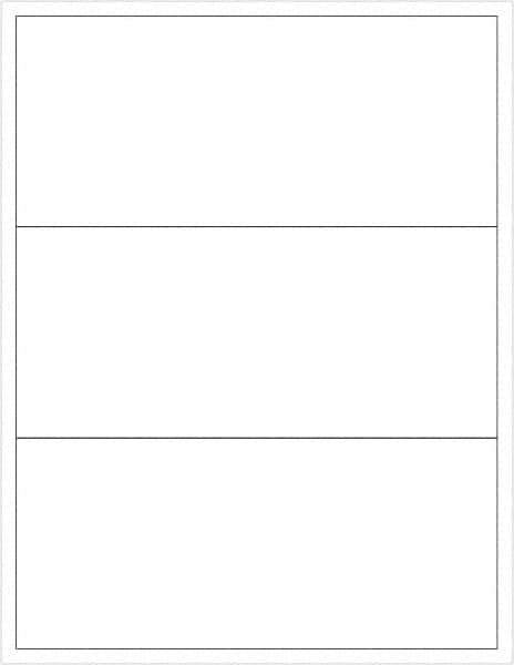 Tape Logic - 3-1/2" Long, White Paper Laser Label - For Laser Printers - Exact Tool & Supply