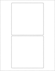 Tape Logic - 5" Long, White Paper Laser Label - For Laser Printers - Exact Tool & Supply