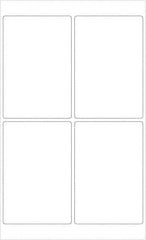 Tape Logic - 6" Long, White Paper Laser Label - For Laser Printers - Exact Tool & Supply