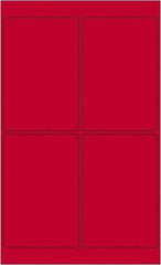 Tape Logic - 6" Long, Fluorescent Red Paper Laser Label - For Laser Printers - Exact Tool & Supply