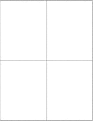Tape Logic - 5-1/2" Long, White Paper Laser Label - For Laser Printers - Exact Tool & Supply