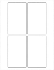 Tape Logic - 5" Long, White Polyester Laser Label - For Laser Printers - Exact Tool & Supply