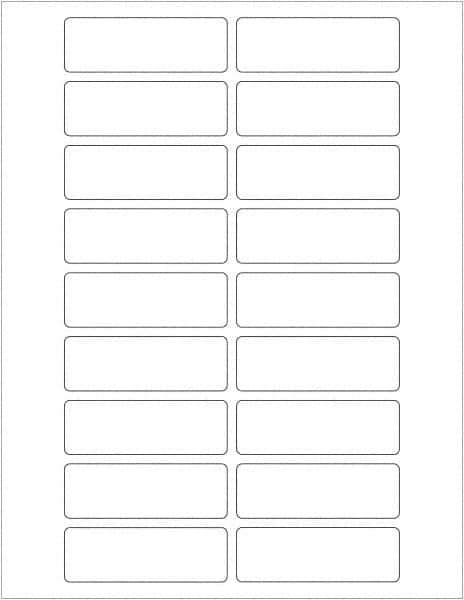 Tape Logic - 3" Long, White Paper Laser Label - For Laser Printers - Exact Tool & Supply