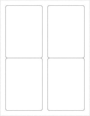 Tape Logic - 5" Long, White Paper Laser Label - For Laser Printers - Exact Tool & Supply