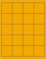 Tape Logic - 2" Long, Fluorescent Orange Paper Laser Label - For Laser Printers - Exact Tool & Supply