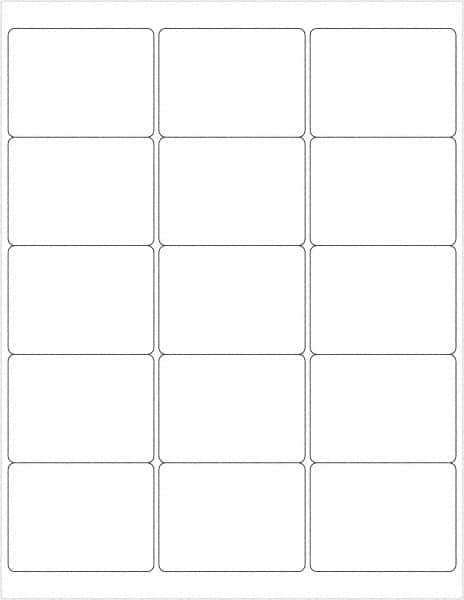 Tape Logic - 2-11/16" Long, White Paper Laser Label - For Laser Printers - Exact Tool & Supply