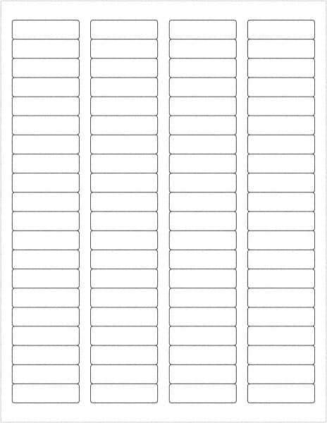 Tape Logic - 1-3/4" Long, White Paper Laser Label - For Laser Printers - Exact Tool & Supply