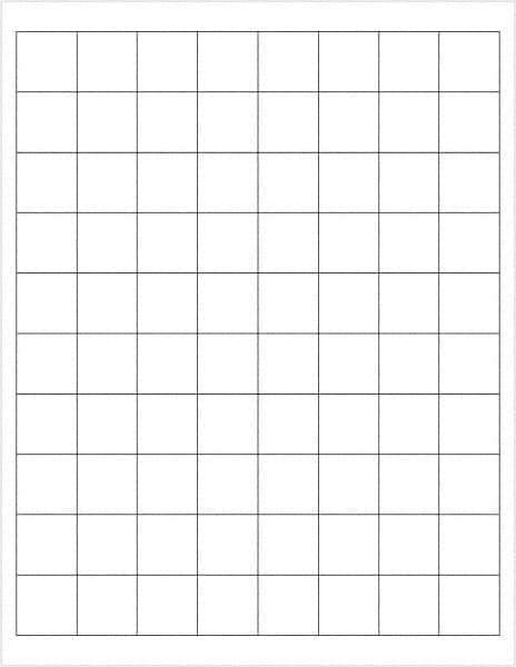 Tape Logic - 1" Long, White Paper Laser Label - For Laser Printers - Exact Tool & Supply