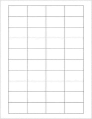 Tape Logic - 1-3/4" Long, White Paper Laser Label - For Laser Printers - Exact Tool & Supply