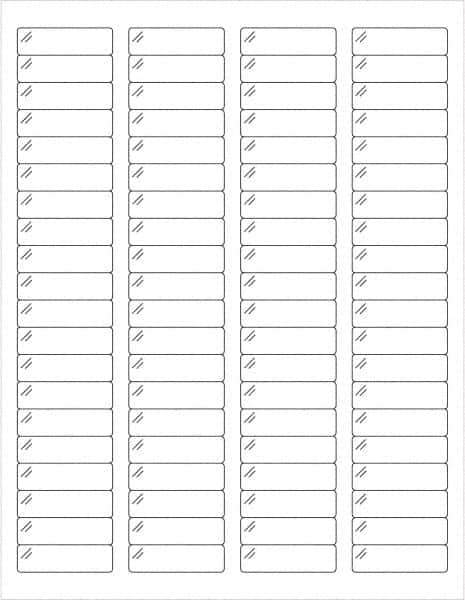 Tape Logic - 1-3/4" Long, Clear Polyester Laser Label - For Laser Printers - Exact Tool & Supply