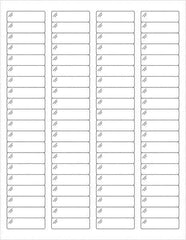 Tape Logic - 1-3/4" Long, Clear Polyester Laser Label - For Laser Printers - Exact Tool & Supply