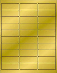 Tape Logic - 2-5/8" Long, Gold Paper Laser Label - For Laser Printers - Exact Tool & Supply