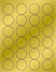 Tape Logic - 1-5/8" Long, Gold Paper Laser Label - For Laser Printers - Exact Tool & Supply