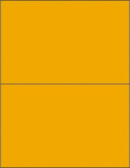 Tape Logic - 8-1/2" Long, Fluorescent Orange Paper Laser Label - For Laser Printers - Exact Tool & Supply