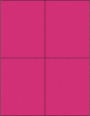 Tape Logic - 5-1/2" Long, Fluorescent Pink Paper Laser Label - For Laser Printers - Exact Tool & Supply