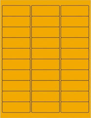 Tape Logic - 2-5/8" Long, Fluorescent Orange Paper Laser Label - For Laser Printers - Exact Tool & Supply