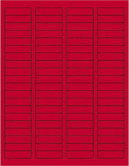 Tape Logic - 1-3/4" Long, Fluorescent Red Paper Laser Label - For Laser Printers - Exact Tool & Supply
