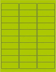 Tape Logic - 2-5/8" Long, Fluorescent Green Paper Laser Label - For Laser Printers - Exact Tool & Supply