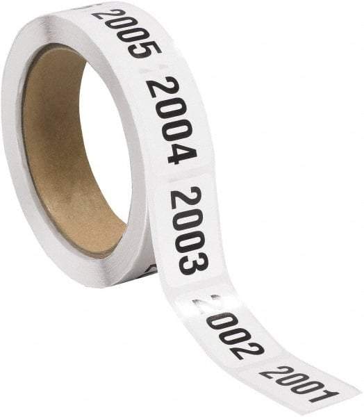 Tape Logic - 1-1/2" Long, Black/White Paper Inventory Labels - For Multi-Use - Exact Tool & Supply
