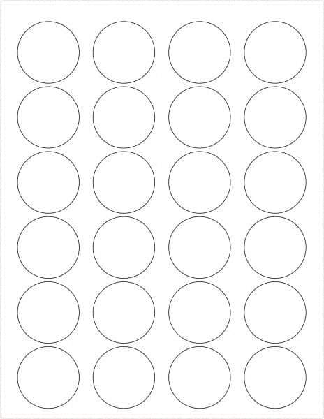 Tape Logic - 1-5/8" Long, White Paper Laser Label - For Laser Printers - Exact Tool & Supply