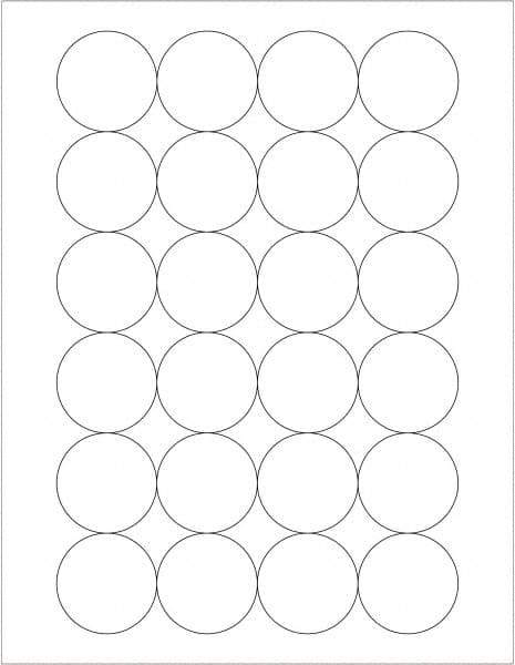 Tape Logic - 1.6" Wide x 1-21/32" Long, White Paper Laser Label - For Laser Printers - Exact Tool & Supply