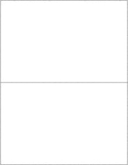 Tape Logic - 8-1/2" Long, White Paper Laser Label - For Laser Printers - Exact Tool & Supply