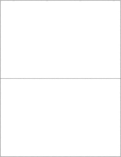 Tape Logic - 8-1/2" Long, White Polyester Laser Label - For Laser Printers - Exact Tool & Supply